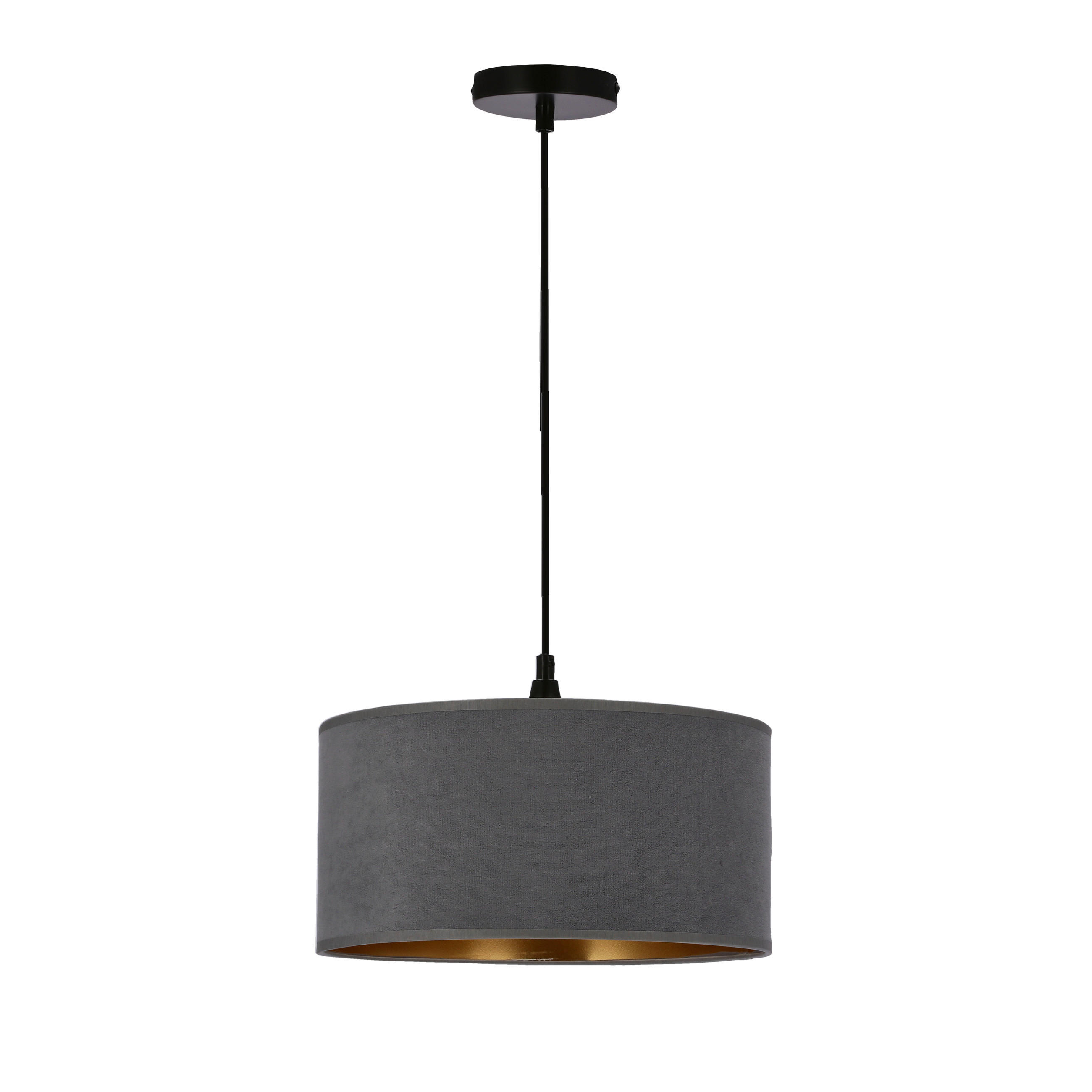 PENDELLEUCHTE Maloto 30/30/115 cm  - Goldfarben/Schwarz, KONVENTIONELL, Kunststoff/Metall (30/30/115cm)