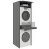 WASCHMASCHINENSCHRANK 67,5/210/67,5 cm  in Anthrazit  - Anthrazit, Basics, Holzwerkstoff (67,5/210/67,5cm) - Xora