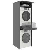 WASCHMASCHINENSCHRANK 67,5/210/67,5 cm  in Anthrazit  - Anthrazit, Basics, Holzwerkstoff (67,5/210/67,5cm) - Xora