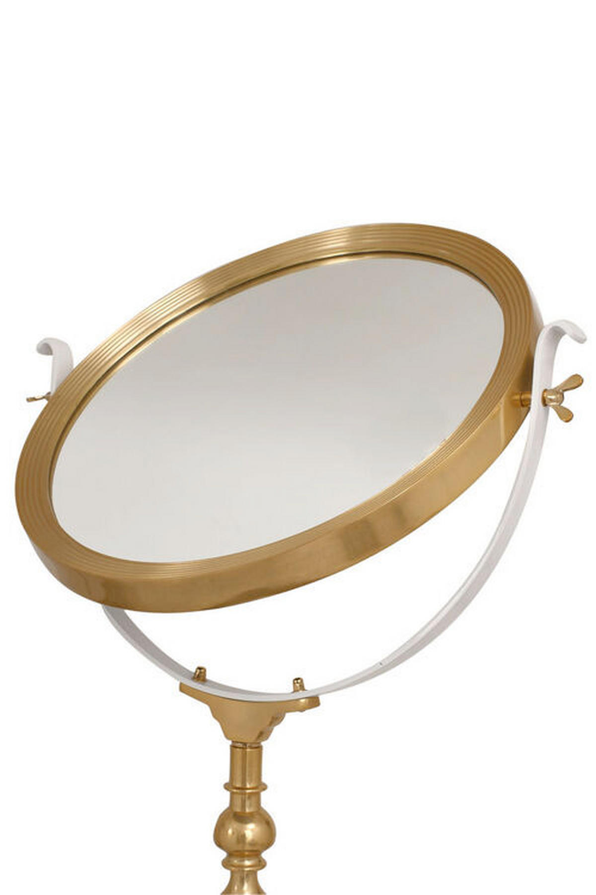 STANDSPIEGEL 62/173/40 cm  - Weiß, LIFESTYLE, Glas/Metall (62/173/40cm) - Kayoom