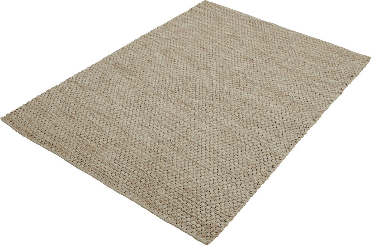 RUČNĚ TKANÝ KOBEREC, 60/120 cm, bílá - bílá, Konvenční, textil (60/120cm) - Boxxx