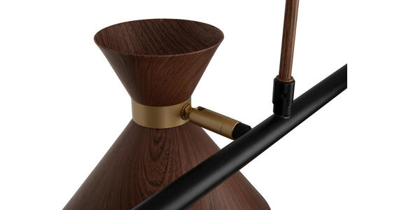 HÄNGELEUCHTE 85/32/120,5 cm  - Walnussfarben, Trend, Metall (85/32/120,5cm) - Novel