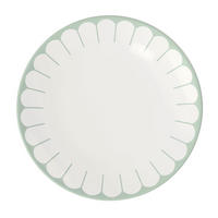 SPEISETELLER Weiß, Salbeigrün 26,5/2,5 cm Fleur Vert  - Salbeigrün/Weiß, MODERN, Keramik (26,5/2,5cm) - Villeroy & Boch