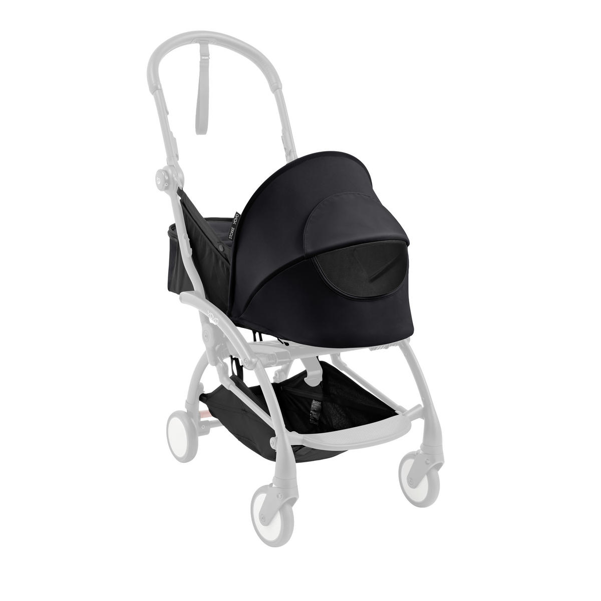 LIEGEWANNE  - Schwarz, Basics, Textil (45,5/44/77cm) - Stokke