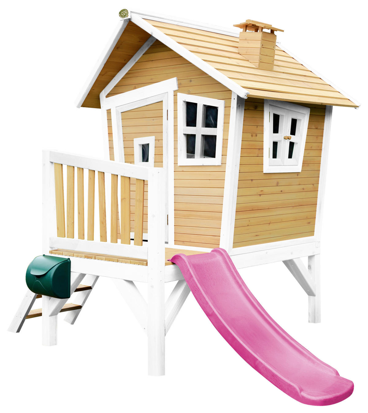 SPIELHAUS 264/203/177 cm  - Lila/Braun, KONVENTIONELL, Holz/Kunststoff (264/203/177cm) - Ambia Garden