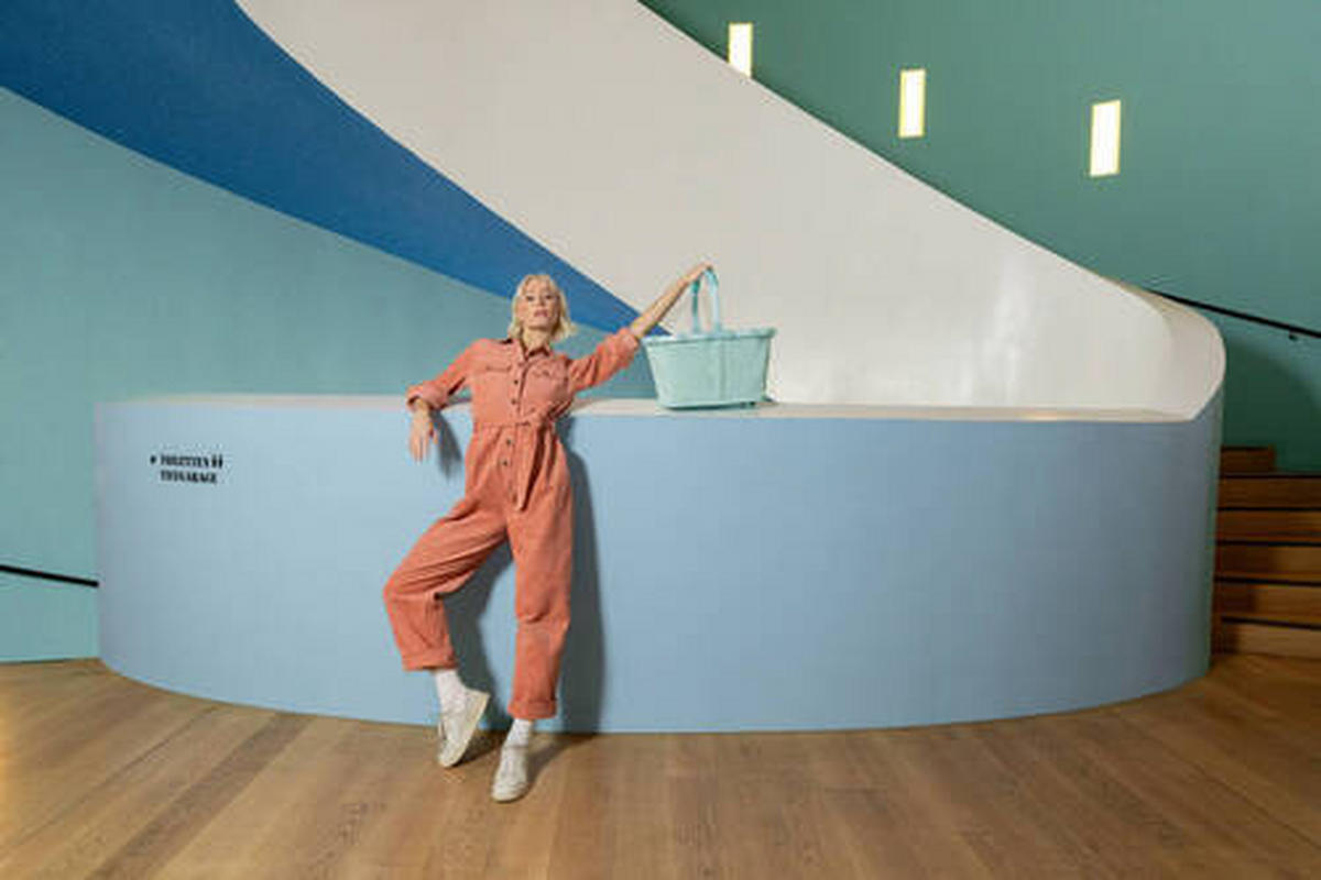 EINKAUFSKORB 22 L  - Schwarz/Mintgrün, Textil (49/29/28cm) - Reisenthel