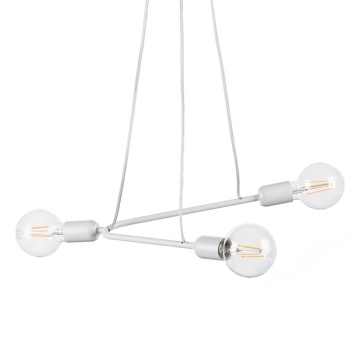 PENDELLEUCHTE 65/10/75 cm   - Weiß, Design, Metall (65/10/75cm)