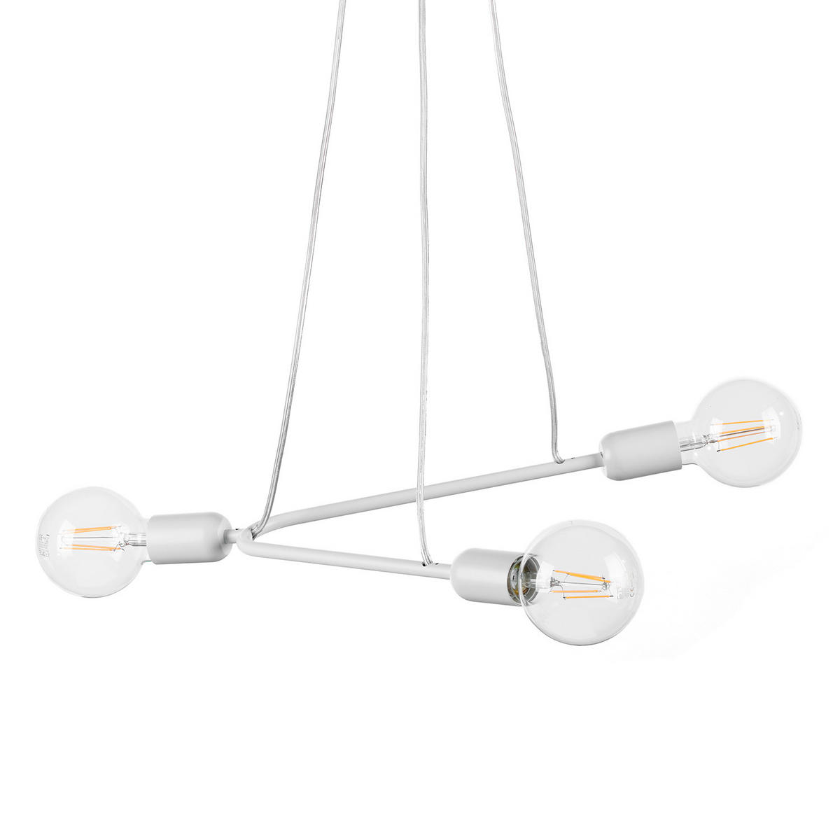 PENDELLEUCHTE 65/10/75 cm   - Weiß, Design, Metall (65/10/75cm)