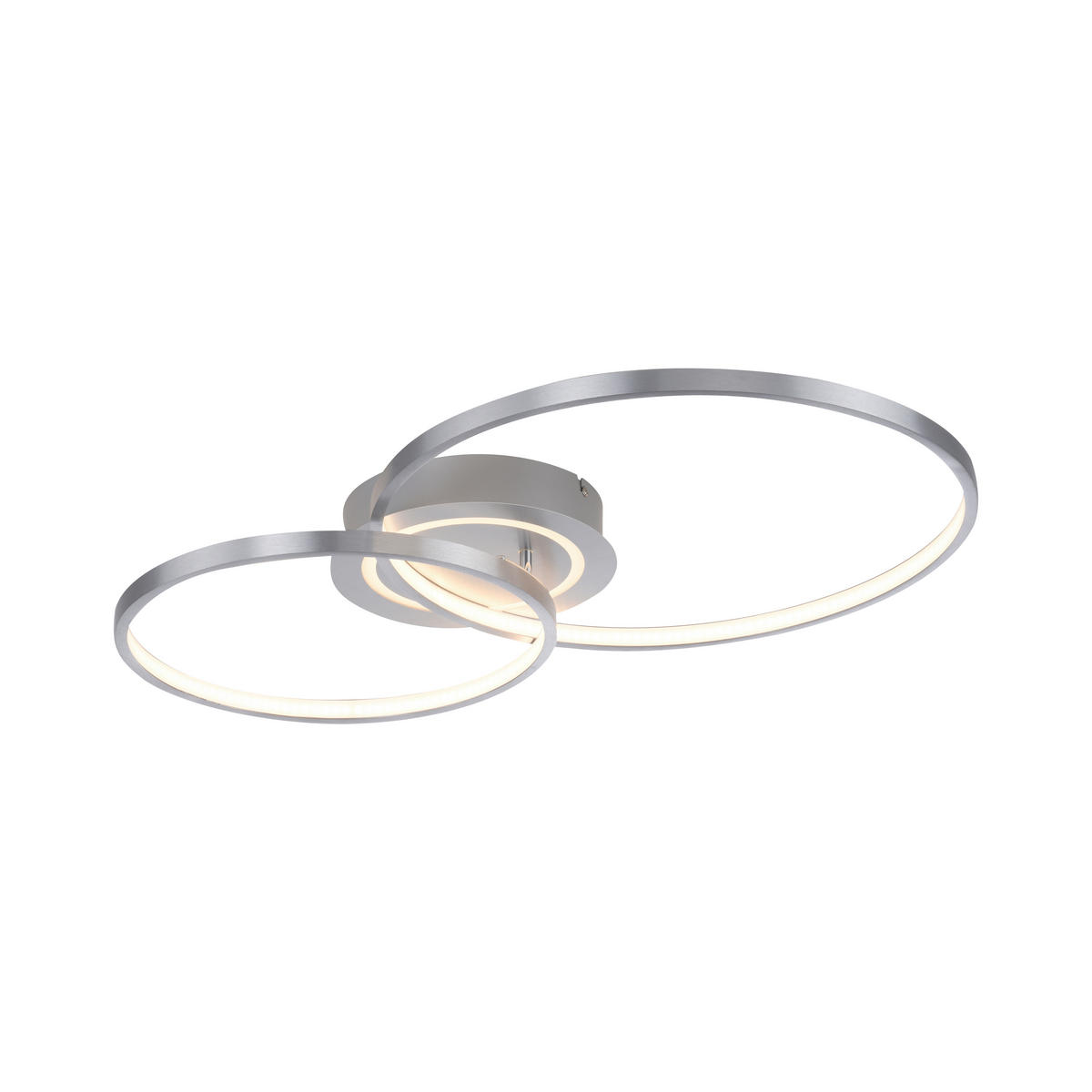 LED-DECKENLEUCHTE 69/55/9 cm   - Alufarben, Basics, Kunststoff/Metall (69/55/9cm) - Novel