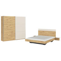 SCHLAFZIMMER Champagner, Eiche Artisan  - Champagner/Eiche Artisan, Design, Holzwerkstoff - Rauch Möbel