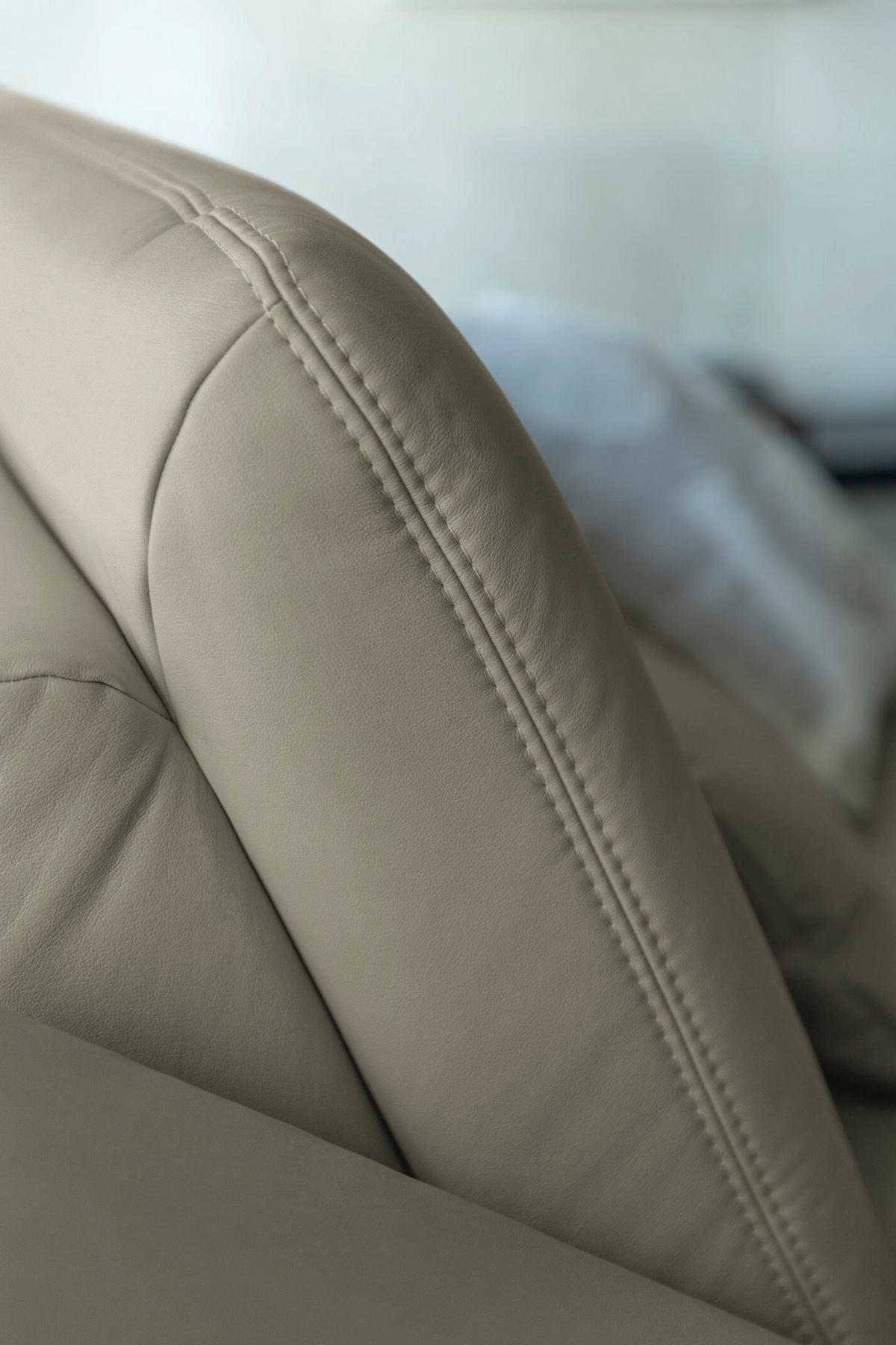 ECKSOFA Echtleder Platinfarben  - Platinfarben/Schwarz, Konventionell, Leder/Metall (301/180cm) - Joop!