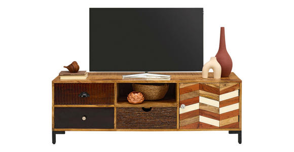 LOWBOARD  in 150/50/45 cm  - Multicolor/Braun, LIFESTYLE, Keramik/Holz (150/50/45cm) - Landscape