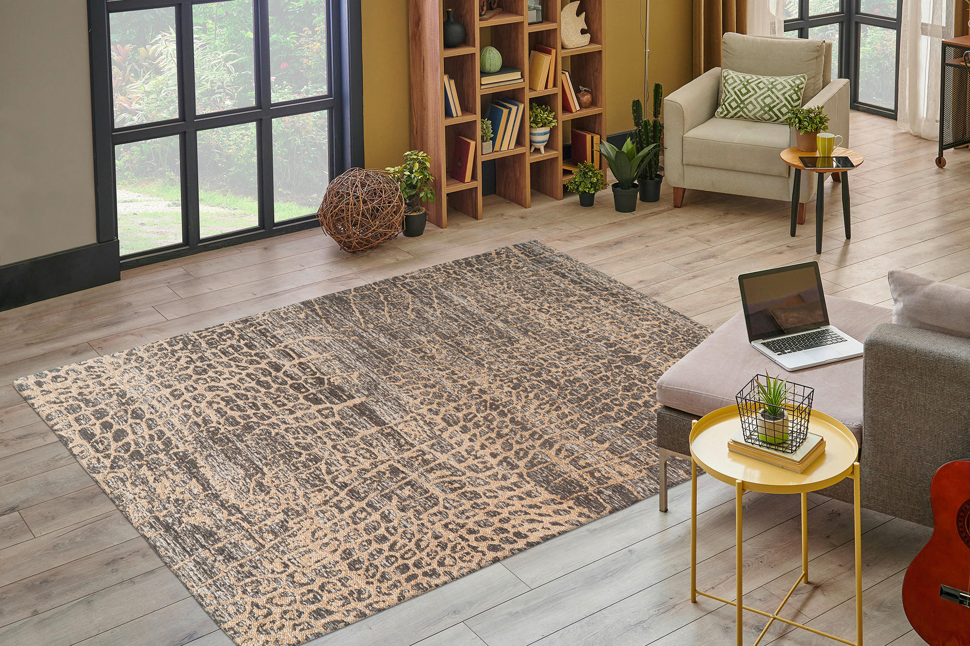 KOBEREC TKANÝ NA PLOCHO, 80/150 cm, béžová - béžová, Konvenční, textil (80/150cm)