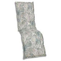 RELAXSESSELAUFLAGE in Grau, Beige Blätter  - Beige/Grau, Basics, Textil (50/7/170cm)
