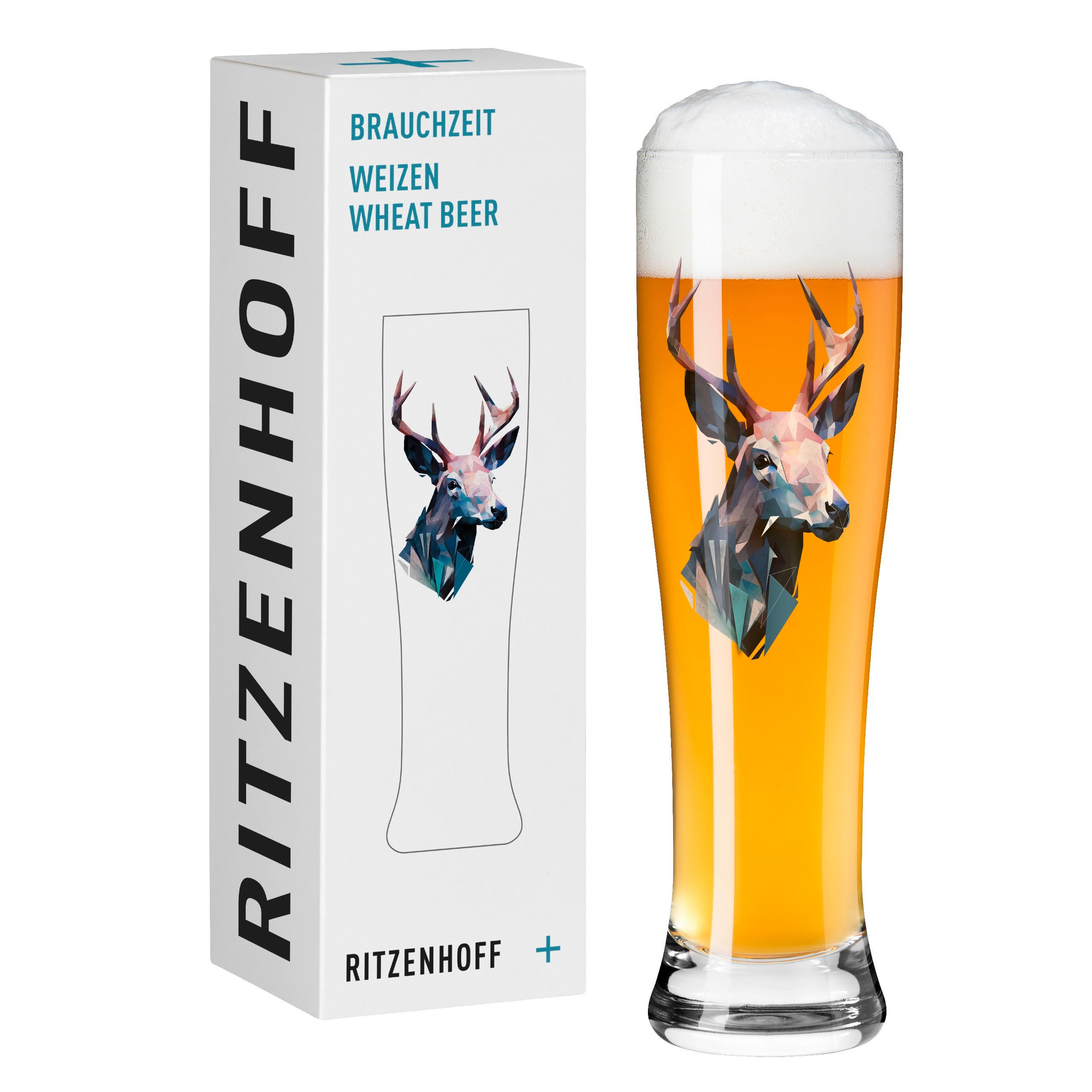 WEIZENBIERGLAS 646 ml  - Blau/Grau, LIFESTYLE, Glas (7,5/25,4/7,5cm) - Ritzenhoff