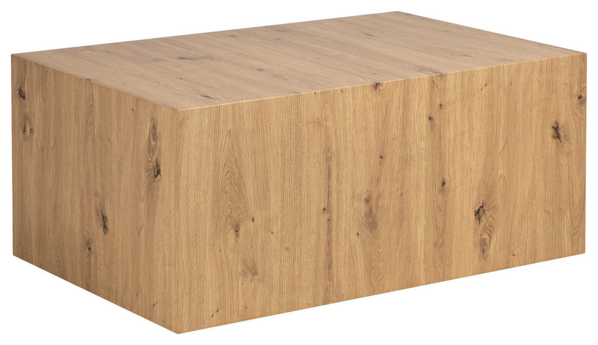 COUCHTISCH 90/60/40 cm rechteckig Eichefarben  - Eichefarben, Design, Holzwerkstoff (90/60/40cm) - MID.YOU