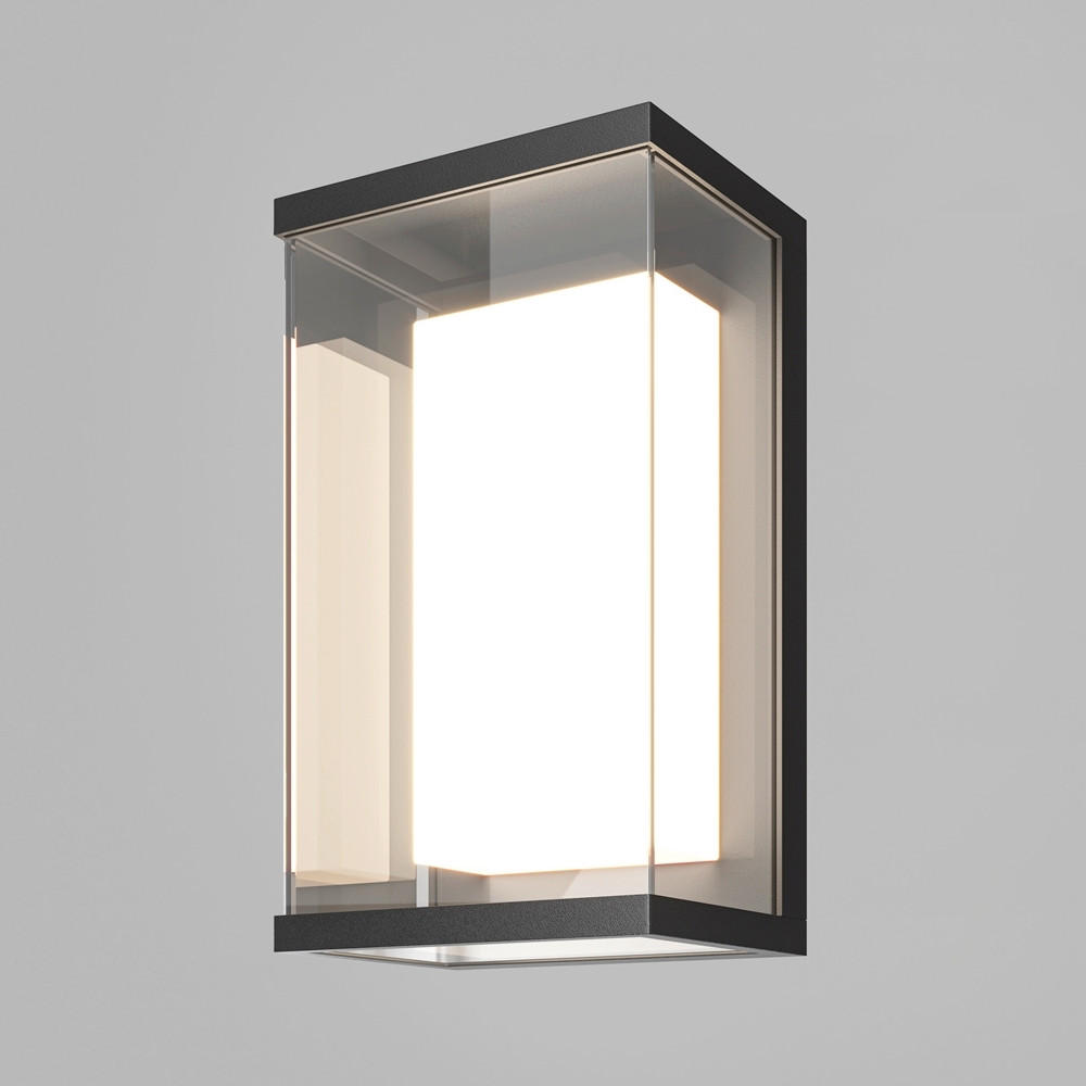 AUSSENWANDLEUCHTE - Schwarz, Modern, Metall (15,2/11,5/26,5cm) - MAYTONI