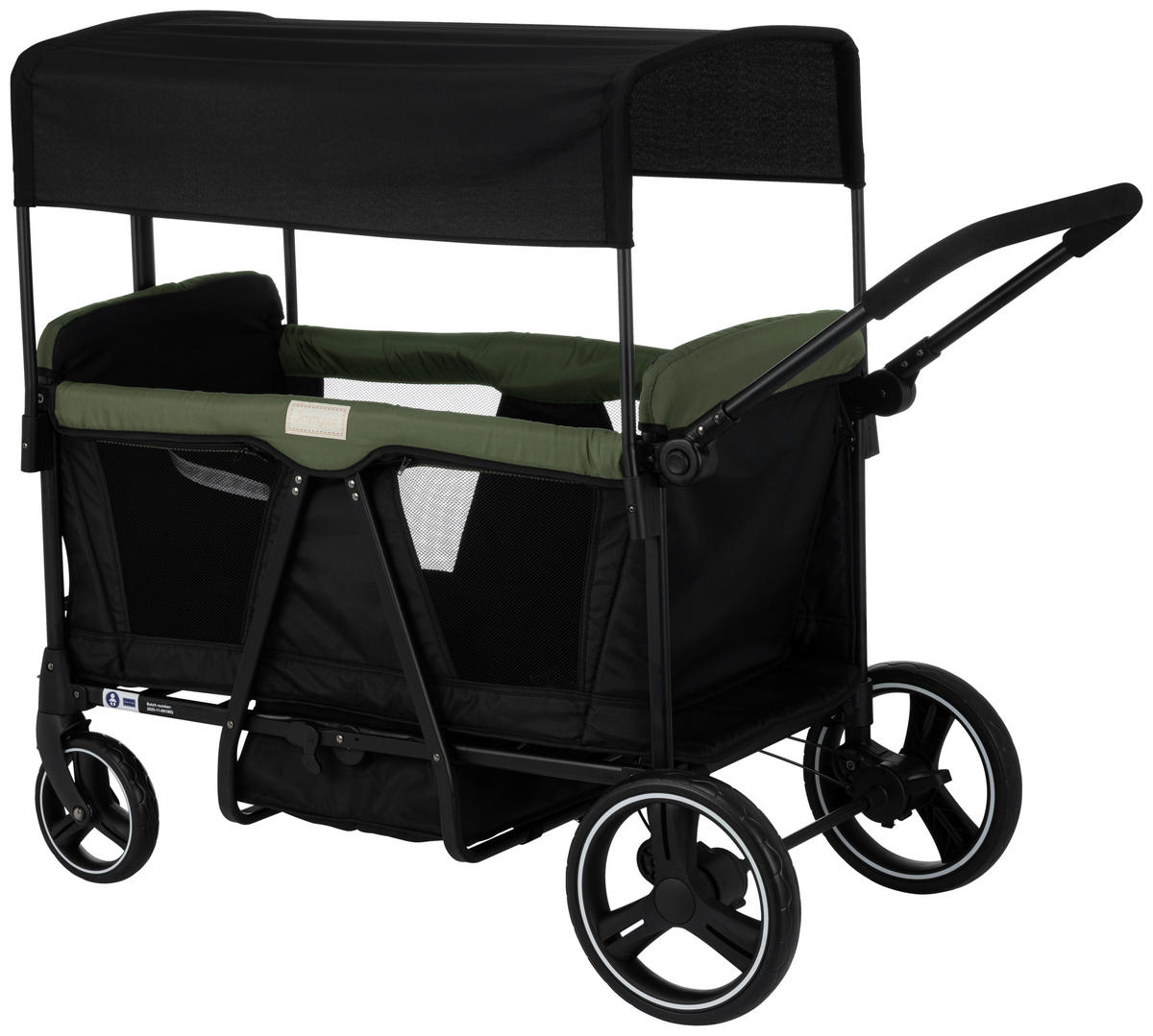 BOLLERWAGEN    - Schwarz/Olivgrün, Basics, Kunststoff/Textil (112/58/108cm) - Jimmylee