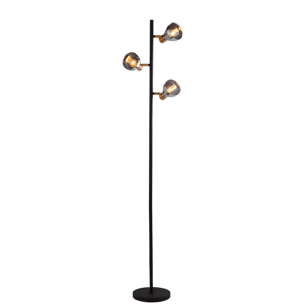GOLVLAMPA Westminster 22/32,5/153 cm    - svart, Basics, metall/glas (22/32,5/153cm)