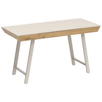 SCHREIBTISCH 140/60/75 cm Eichefarben, Kaschmir  - Kaschmir/Eichefarben, Design, Holzwerkstoff/Metall (140/60/75cm) - Novel