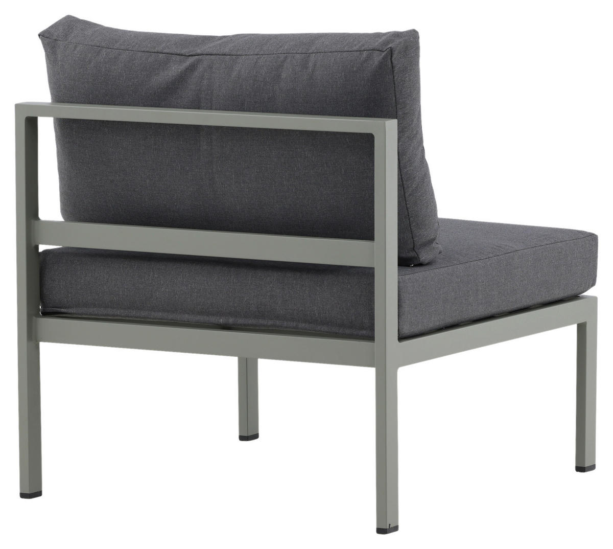 LOUNGESESSEL  - Pastellgrün/Grau, KONVENTIONELL, Metall (70/65/74cm) - Gardenson