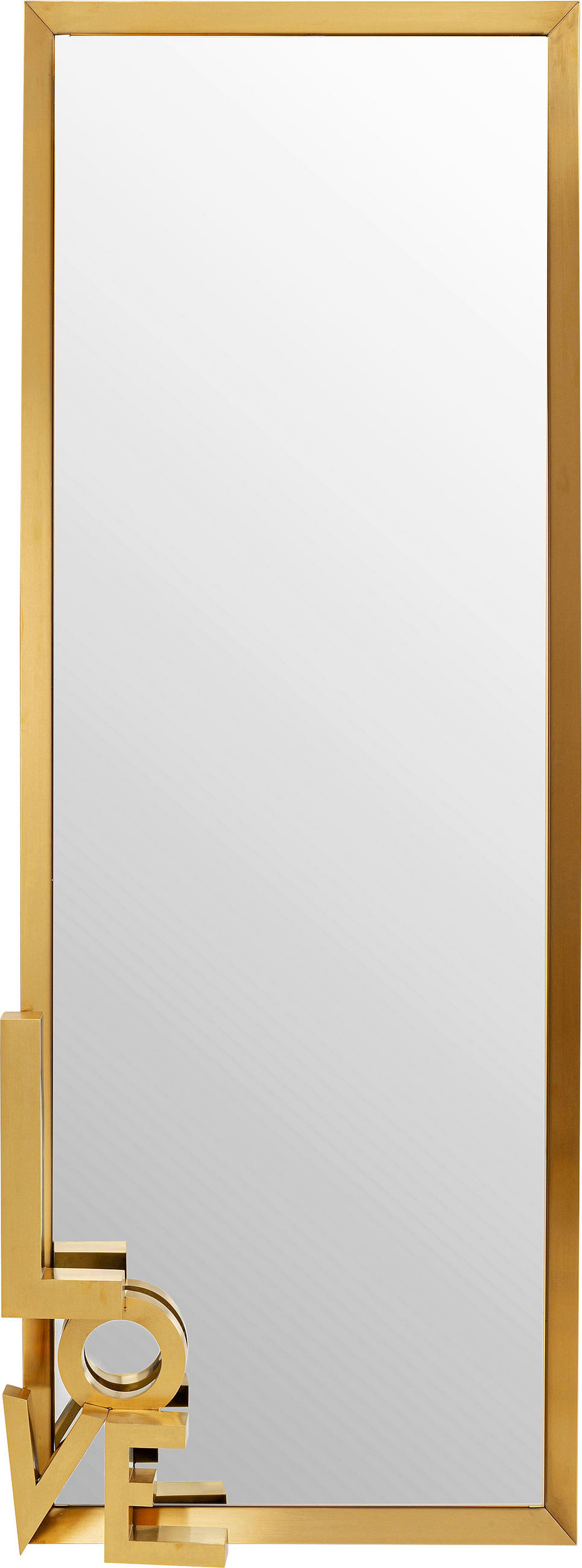 WANDSPIEGEL 70/200/7 cm    in rechteckig  - Goldfarben, Design, Glas/Metall (70/200/7cm) - Kare-Design