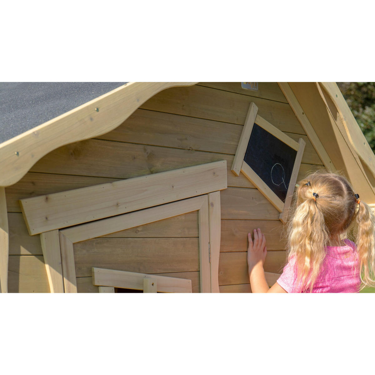 SPIELHAUS  - Naturfarben, KONVENTIONELL, Holz (208/145/171cm) - EXIT Toys