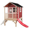 SPIELHAUS EXIT LOFT 300 ROT  - Rot, KONVENTIONELL, Holz (369/190/215cm) - EXIT Toys