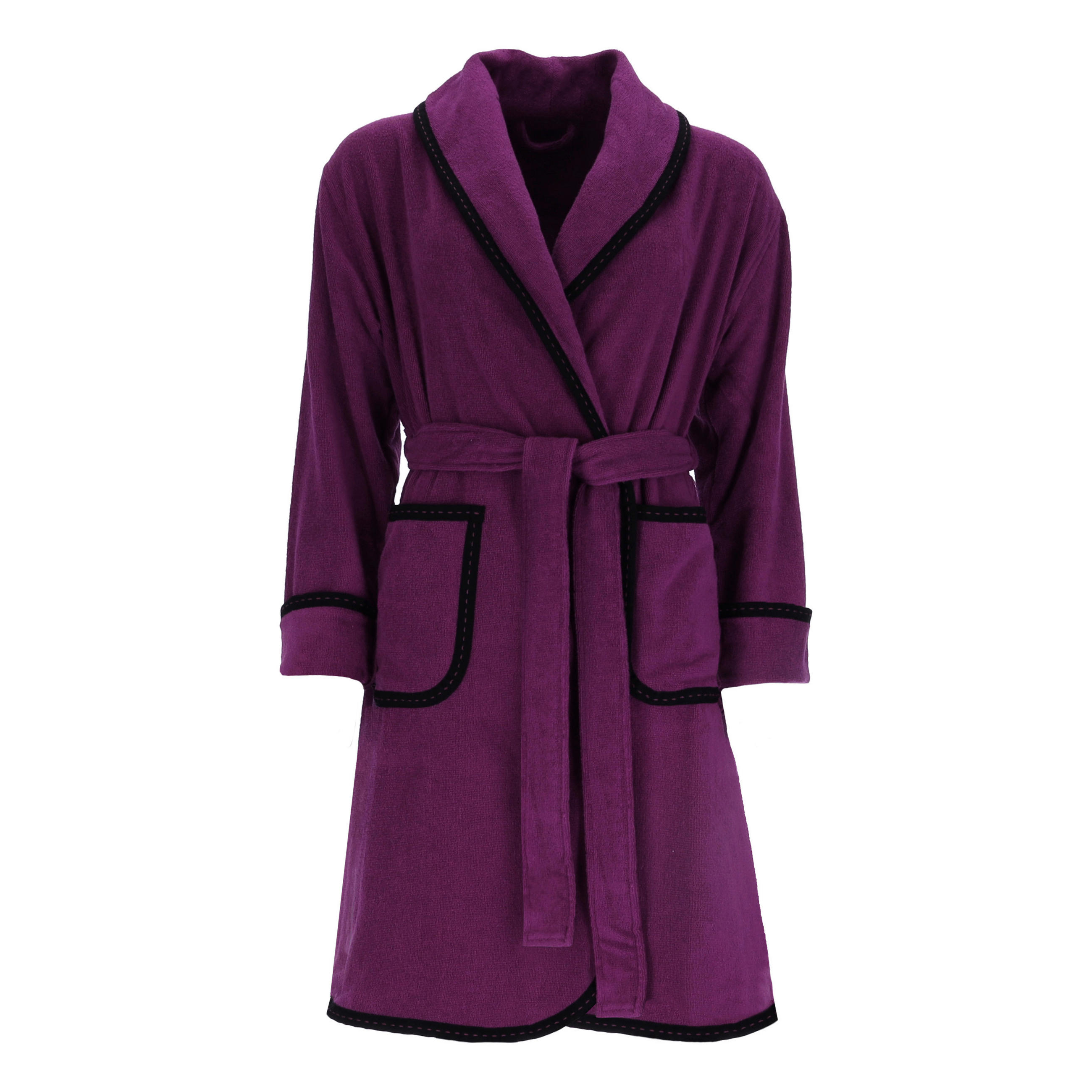 BADEMANTEL XS Damen  - Violett, Basics, Textil (XSnull) - Vossen