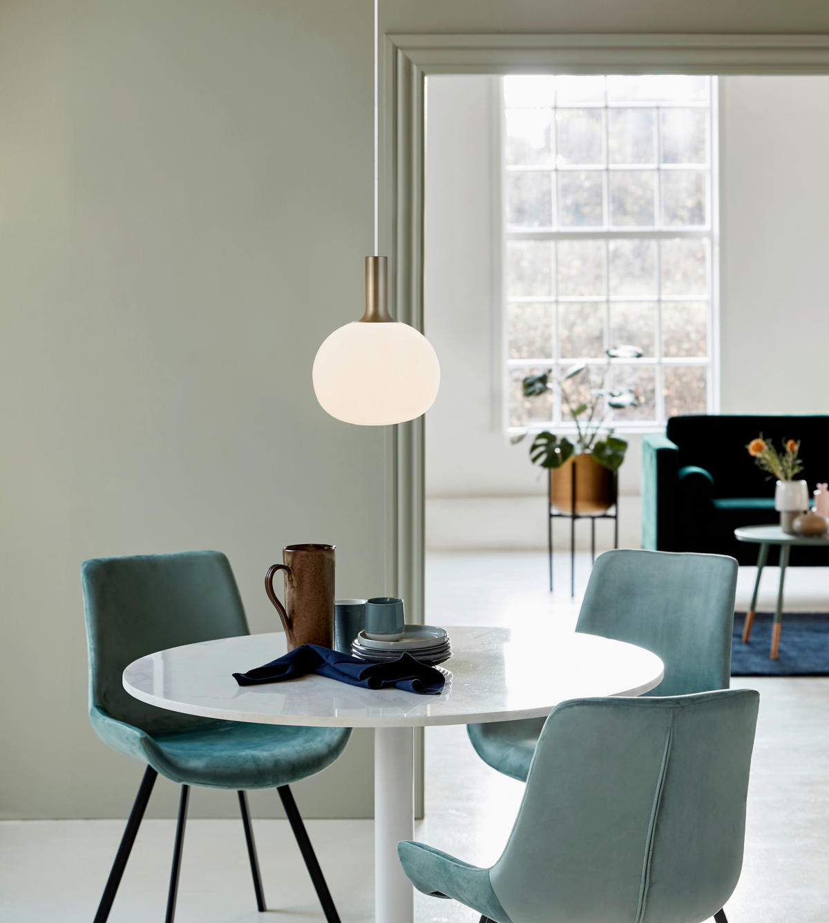 HÄNGELEUCHTE 25/33 cm  - Messingfarben/Schwarz, Basics, Glas/Metall (25/33cm) - Nordlux