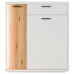 SCHUHSCHRANK 95/105/37 cm  - Eichefarben/Anthrazit, Design, Holzwerkstoff/Metall (95/105/37cm) - Xora