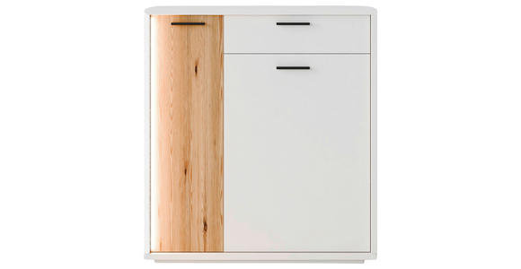 SCHUHSCHRANK 95/105/37 cm  - Eichefarben/Anthrazit, Design, Holzwerkstoff/Metall (95/105/37cm) - Xora