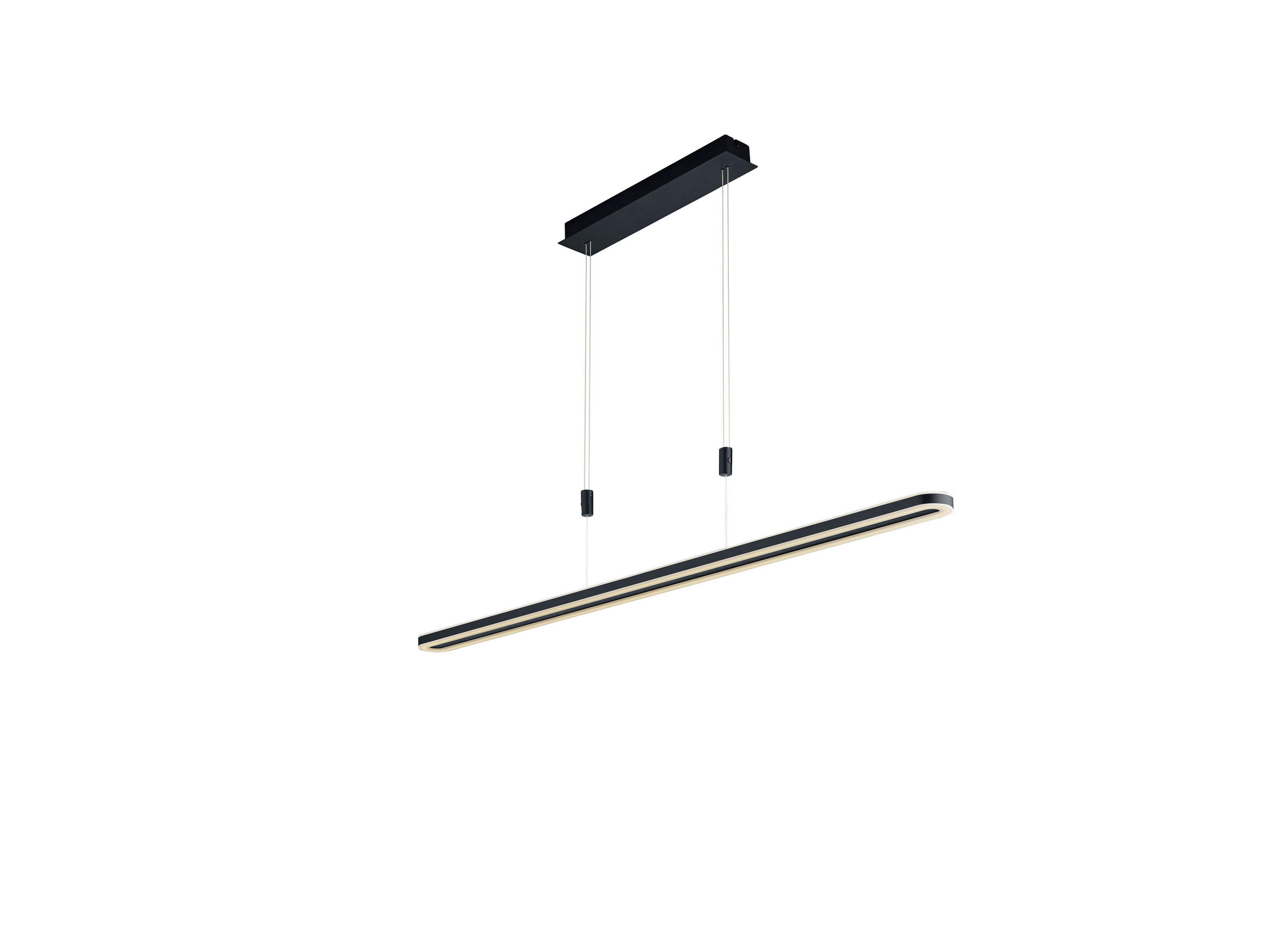 LED-HÄNGELEUCHTE 126/15/150 cm  - Schwarz, Design, Metall (126/15/150cm) - Hell