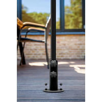 SONNENSCHIRMSTÄNDER - Anthrazit, Modern, Metall (13/13/18cm) - Gardenson