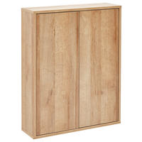 HÄNGESCHRANK 60/75/18,5 cm  - Eichefarben, MODERN, Glas/Holzwerkstoff (60/75/18,5cm) - MID.YOU
