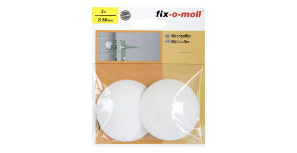 WANDPUFFER - Weiß, Basics, Kunststoff (11/13,5/2,5cm) - Homeware