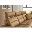 ECKSOFA in Echtleder Honig  300/157 cm  - Schwarz/Honig, Design, Leder/Metall (300/157cm) - Dieter Knoll