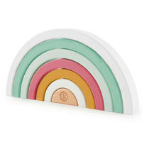 STAPELTURM Regenbogen Berry  - Multicolor, Basics, Holz (2,5/11,5/24cm)