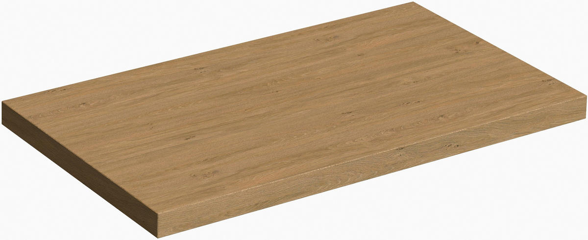 WASCHTISCHKOMBI 80 cm  - Eichefarben/Schwarz, Design, Glas/Keramik (80cm) - Voleo