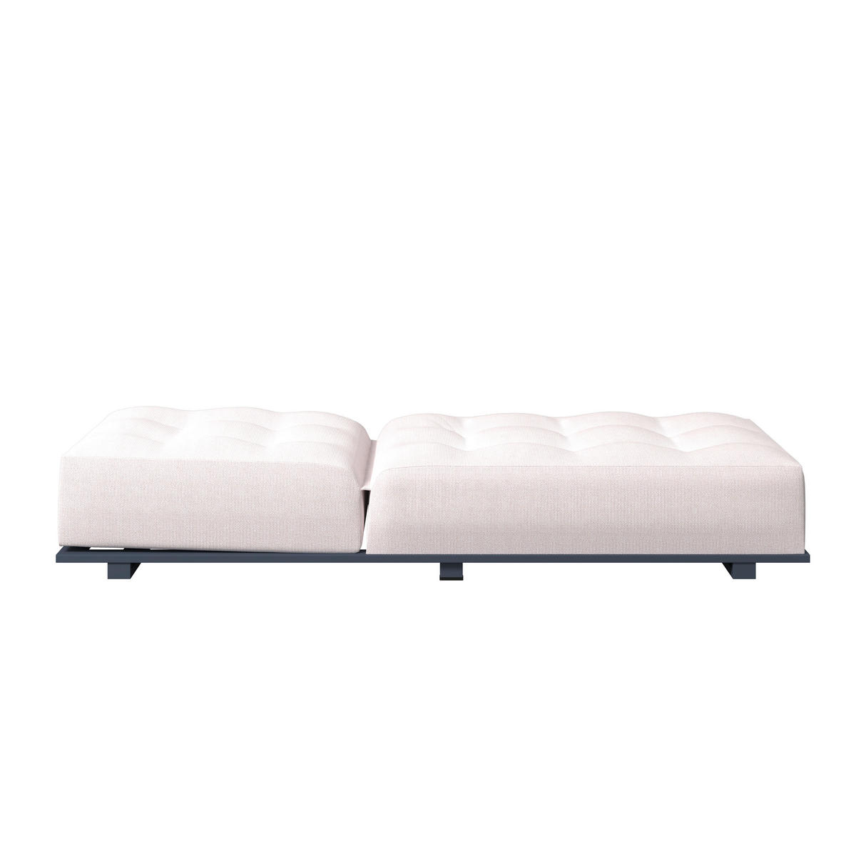 ZÁHRADNÉ LEŽADLO kov - biela/antracitová, Modern, kov (200/31/75cm) - Ambia Garden