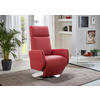 DREHSTUHL  in Rot  - Chromfarben/Rot, Konventionell, Leder/Metall (71/110/82cm) - Sit & More