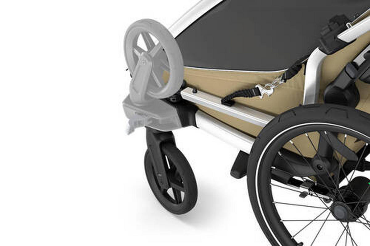 FAHRRADANHÄNGER   Chariot Cross2 dbl  - Hellbraun, Basics, Textil/Metall (88/34/73cm) - Thule