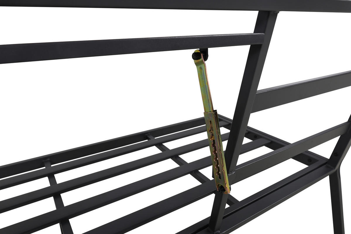 GARTENSET Webstoff Eisen  - Grau, Design, Textil/Metall (165/77/84cm) - Ambia Garden