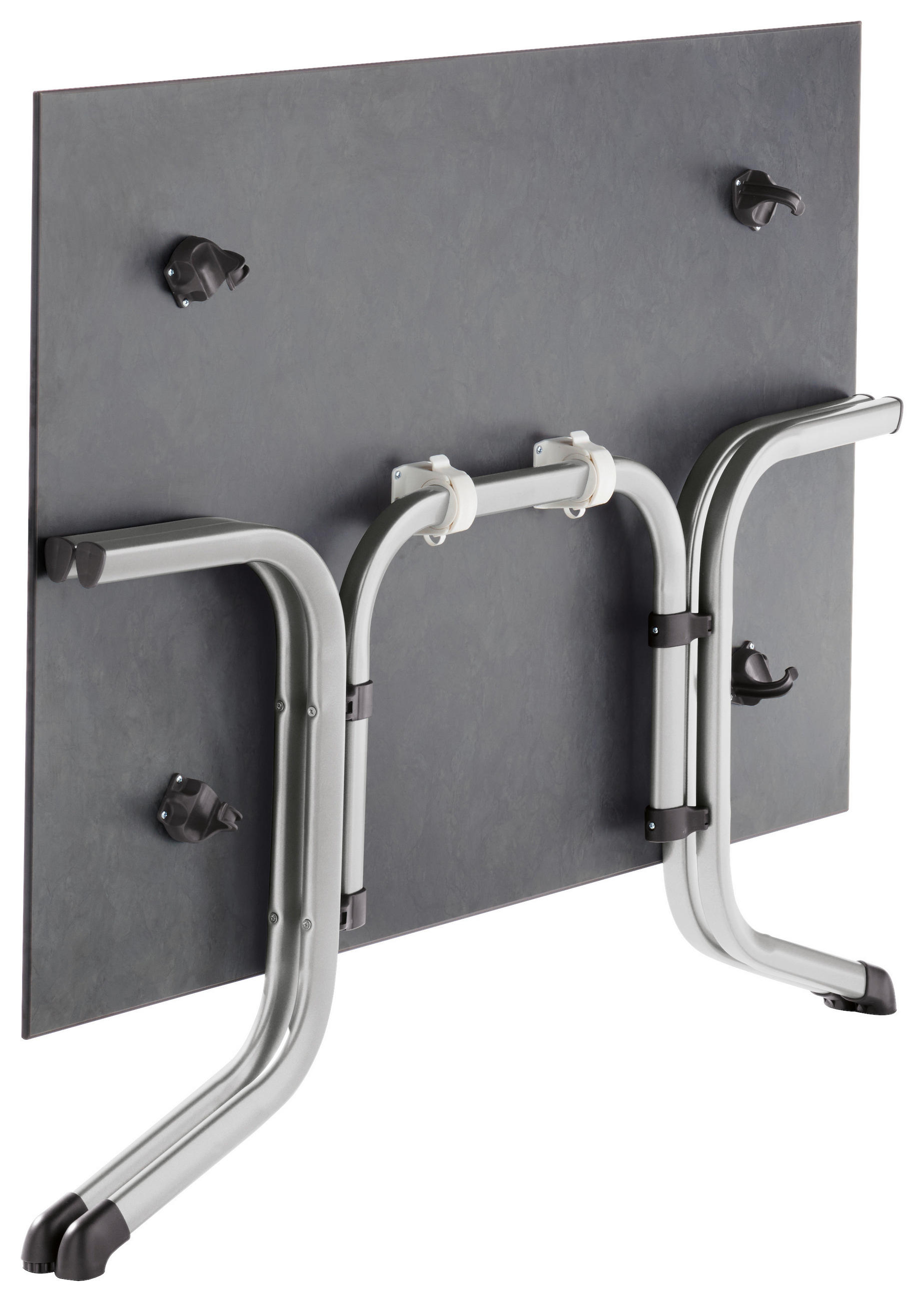 GARTENKLAPPTISCH 140/90/73 cm Metall, Kunststoff rechteckig - Schieferfarben/Graphitfarben, Basics, Kunststoff/Metall (140/90/73cm) - Sieger