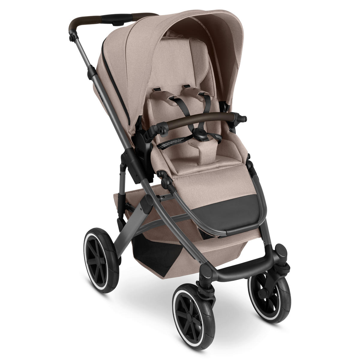 KOMBIKINDERWAGEN Salsa 5 Air  - Beigebraun/Schwarz, Basics, Textil/Metall (63/118/95.5cm) - ABC Design