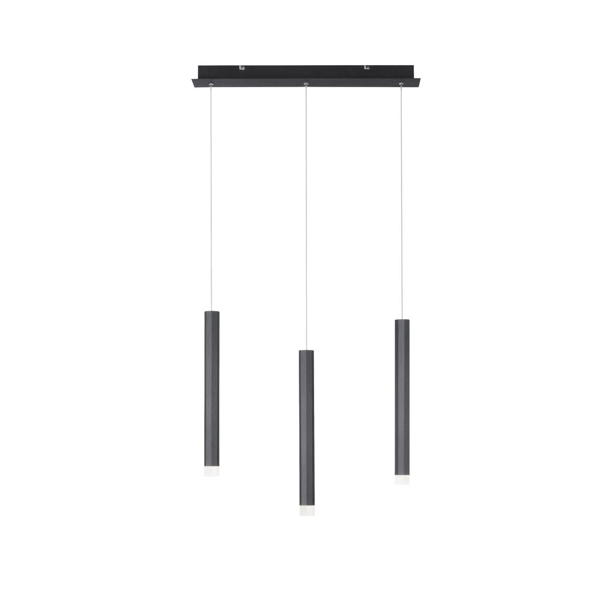 VISEČA LED-SVETILKA  Bruno 18 W/550 lm/3000 K/230 V/ - črna, Trend, kovina/umetna masa (55/8/120cm)