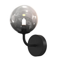 WANDLEUCHTE 5084 PALOMA 12/15/22 cm   - Schwarz, Design, Glas/Metall (12/15/22cm)