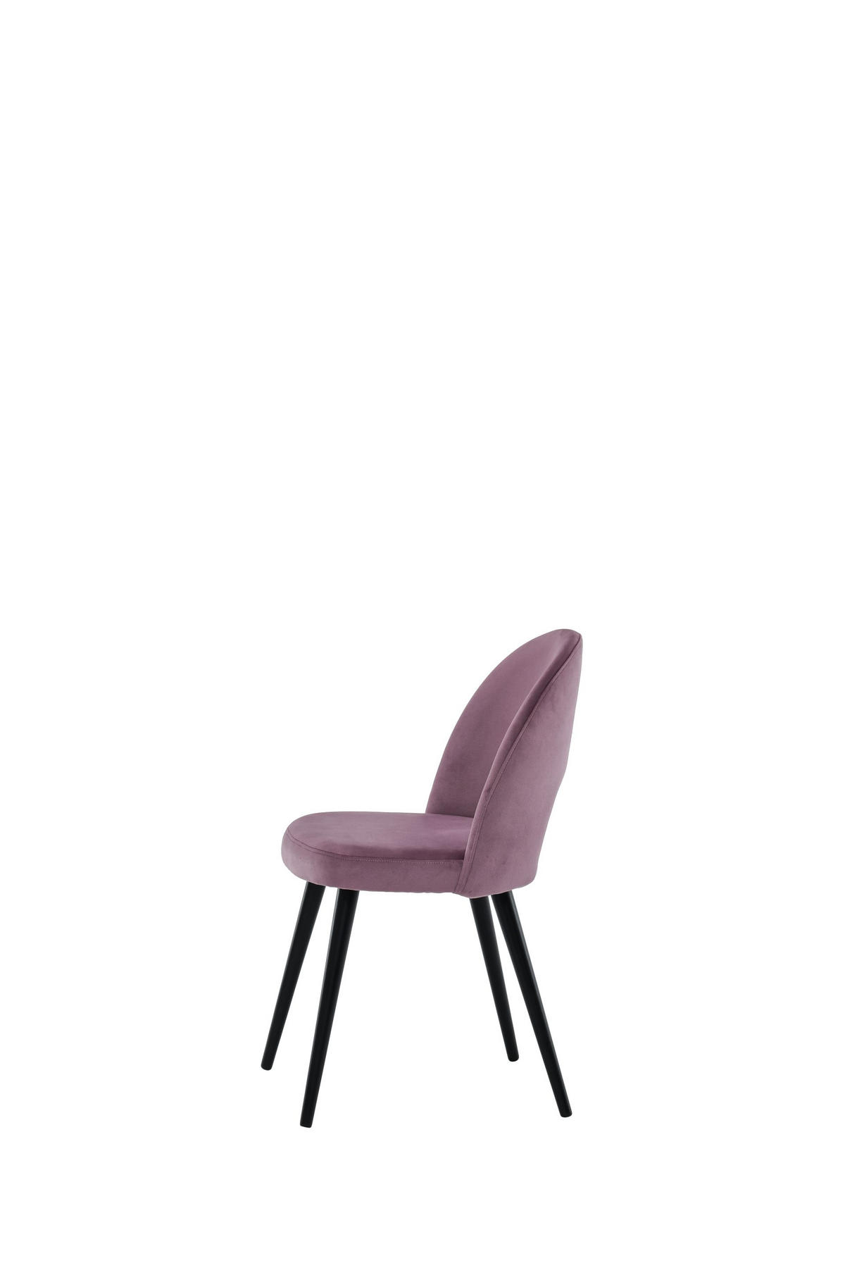 STOLICA  ružičasta       - ružičasta/crna, Moderno, drvo/tekstil (49/83/60cm)