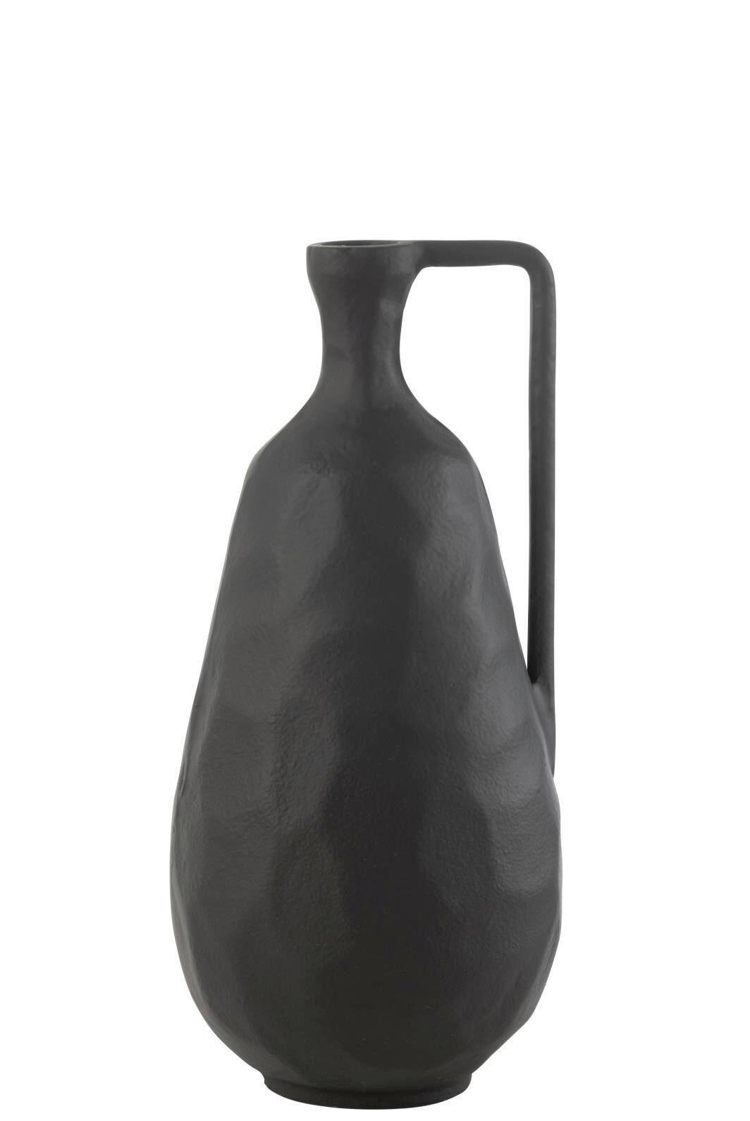 VASE  - Schwarz, Basics, Metall (16,5/16/35cm) - Ambia Home