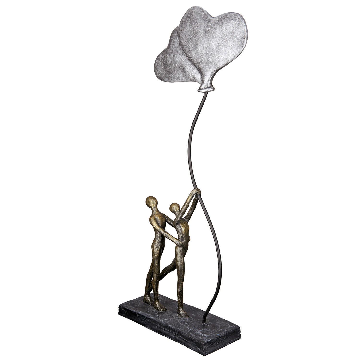 XXXLutz Skulptur Love Balloon Bronze 20x48x7.5 cm
